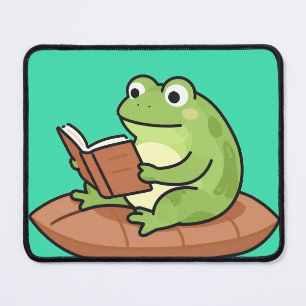 Item preview, Studious Frog Reading on a Lily Pad designed and sold by AnimalAirtistry.