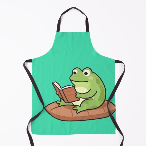 Item preview, Studious Frog Reading on a Lily Pad designed and sold by AnimalAirtistry.