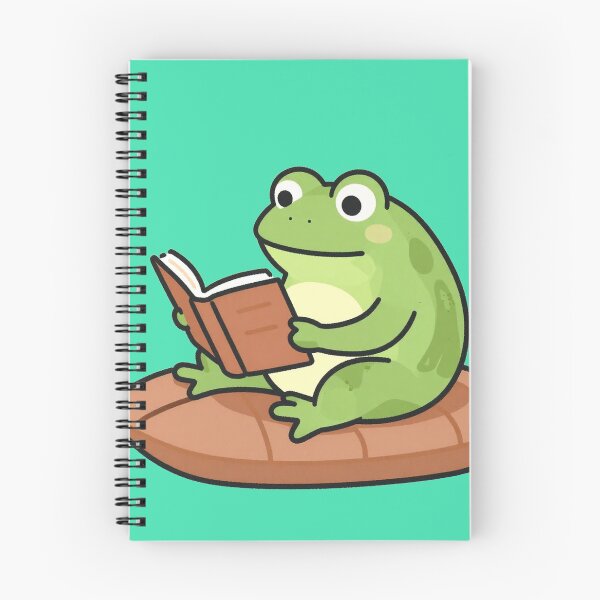 Item preview, Studious Frog Reading on a Lily Pad designed and sold by AnimalAirtistry.