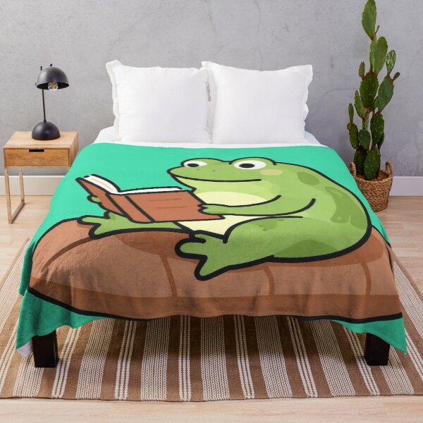 Item preview, Studious Frog Reading on a Lily Pad designed and sold by AnimalAirtistry.