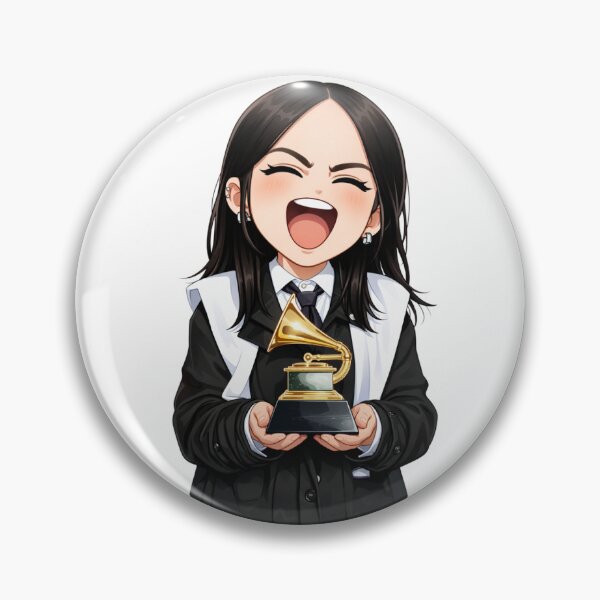 Item preview, Billie Eilish Chibi Grammy designed and sold by JellySoda.