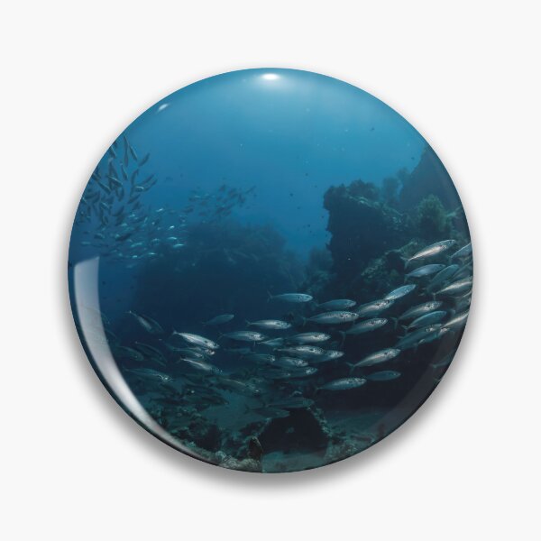 Item preview, Vibrant Reef Fish Swarm designed and sold by Nice Vibes Prints.