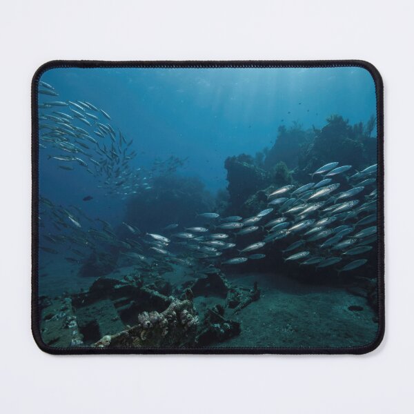 Item preview, Vibrant Reef Fish Swarm designed and sold by Nice Vibes Prints.
