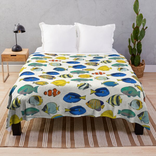 Item preview, Colorful Reef Fish Pattern designed and sold by Nice Vibes Prints.