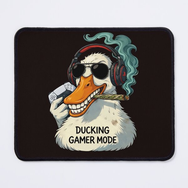 Item preview, Ducking Gamer Mode – Funny Gamer Duck Illustration designed and sold by X4af Official.