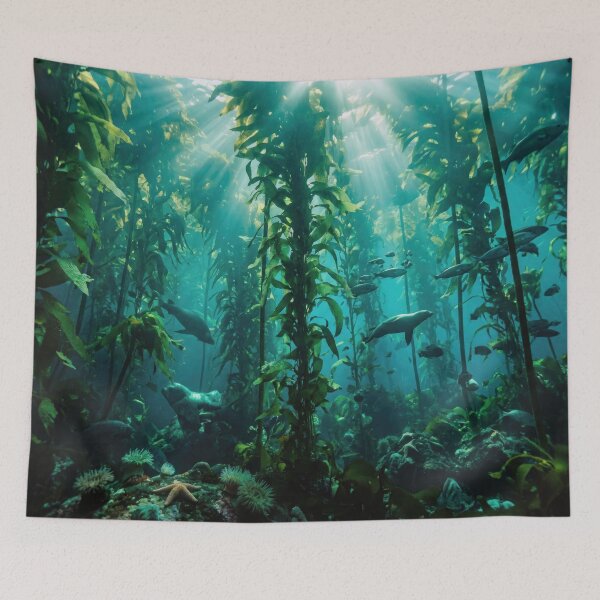 Item preview, Underwater Kelp Forest designed and sold by Nice Vibes Prints.