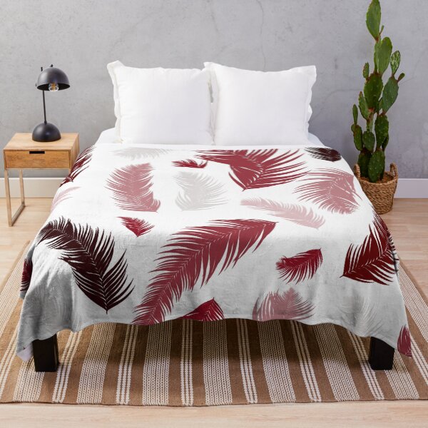 Item preview, Dusty Rose & Burgundy Boho Feathers - Aesthetic Whimsical Pattern designed and sold by LYAN-STORE.