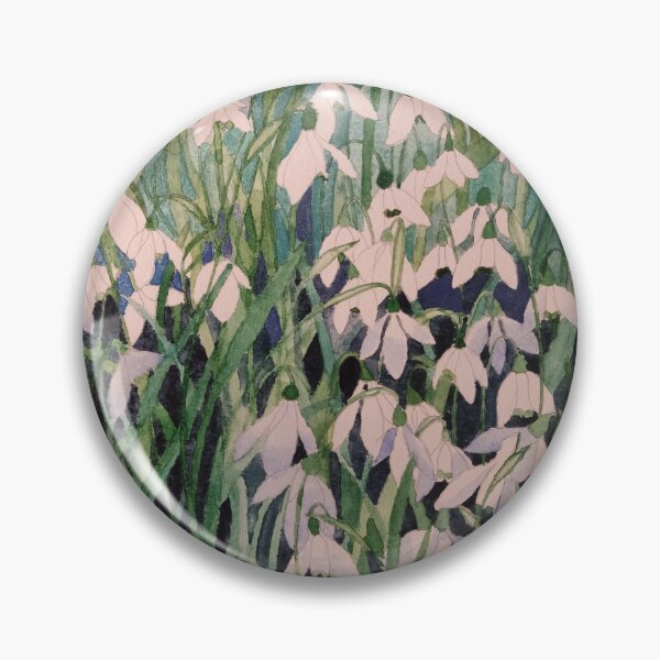 Item preview,  Snowdrops watercolour painting  designed and sold by esvb.