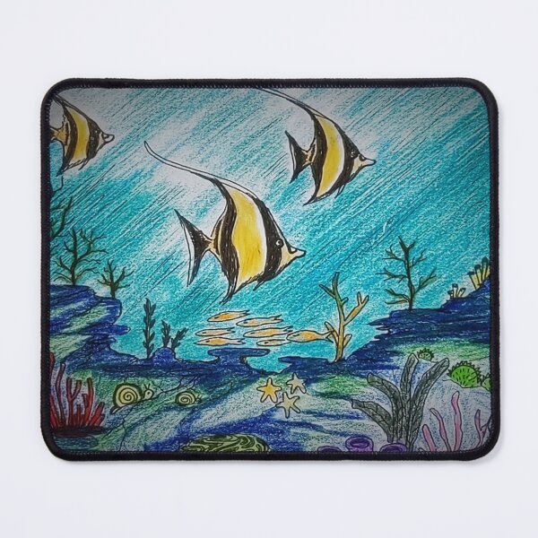 Item preview, Moorish idols in the coral reef designed and sold by Matt Starr Fine Art .