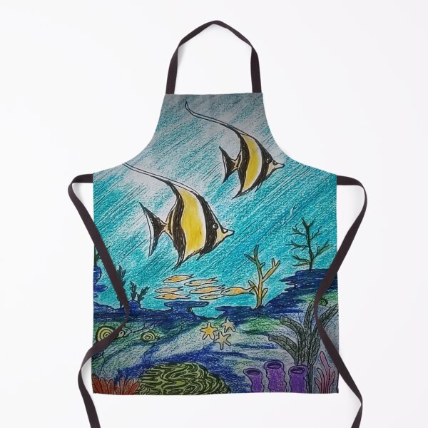 Item preview, Moorish idols in the coral reef designed and sold by Matt Starr Fine Art .
