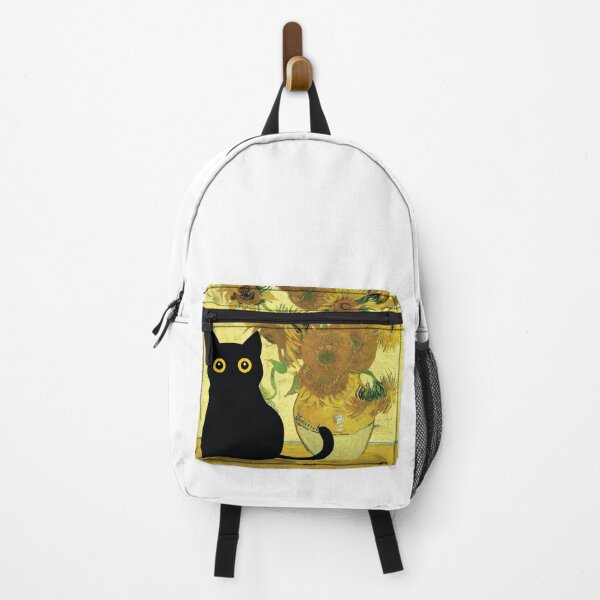 Item preview,  cute cat with sunflowers designed and sold by PurrfectHome.