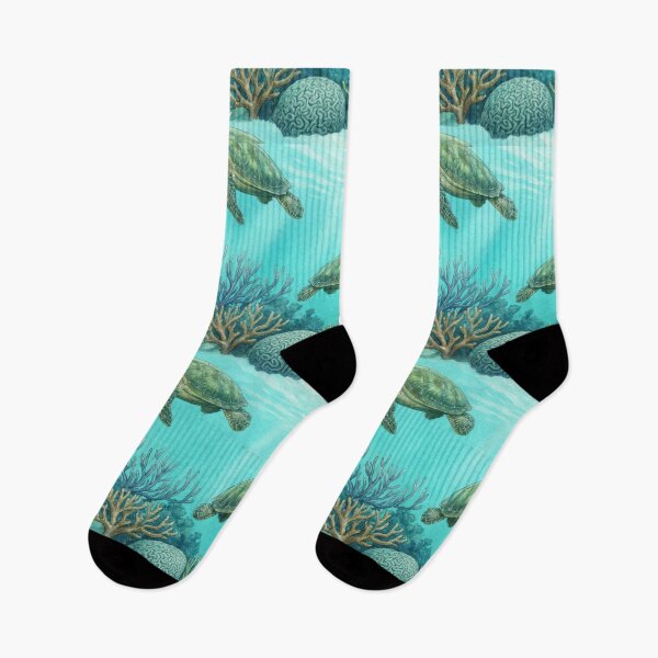 Item preview, Sea Turtles and Coral Garden designed and sold by Nice Vibes Prints.