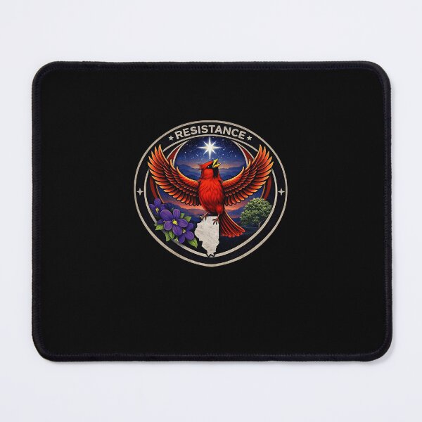 Item preview, Illinois IL Rebel Bird Alliance Resistance No Kings 2026 Political Statement designed and sold by najaks.