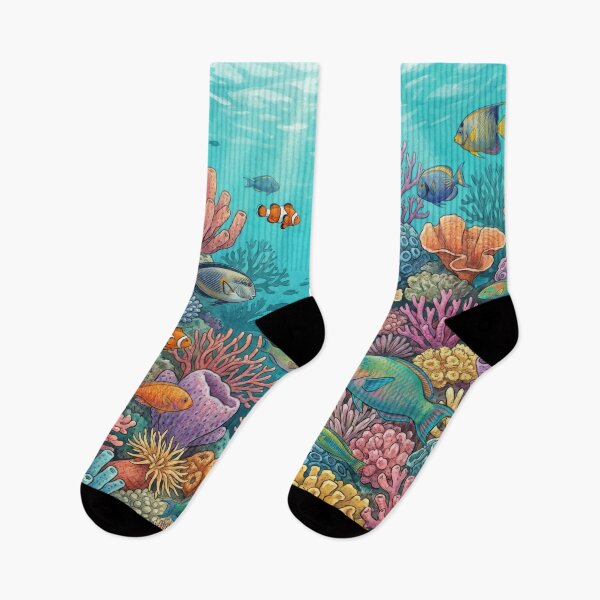 Item preview, Tropical Coral Reef designed and sold by Nice Vibes Prints.