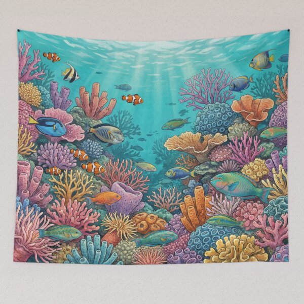 Item preview, Tropical Coral Reef designed and sold by Nice Vibes Prints.