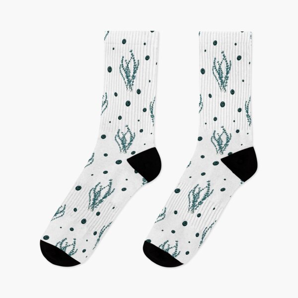 Item preview, Vintage Blueberry & Green Herbs - Botanical Summer Pattern designed and sold by LYAN-STORE.
