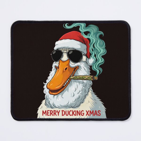Item preview, Merry Ducking Xmas – Funny Christmas Duck Illustration designed and sold by X4af Official.