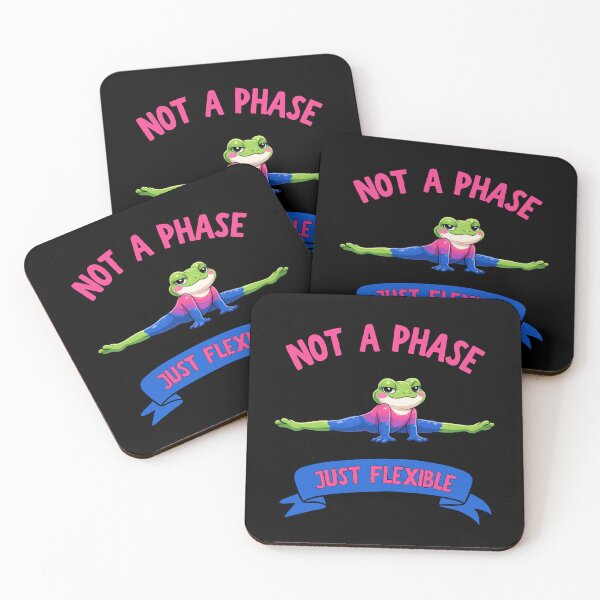 Item preview, Not A Phase, Just Flexible Bisexual Joke In Black designed and sold by Rainbow-Nation.