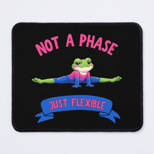 Item preview, Not A Phase, Just Flexible Bisexual Joke In Black designed and sold by Rainbow-Nation.