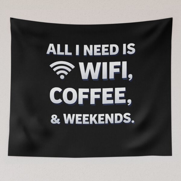 Item preview, No Wi-Fi No Life – Minimalist Tech Humor Design designed and sold by Timeless Junction.