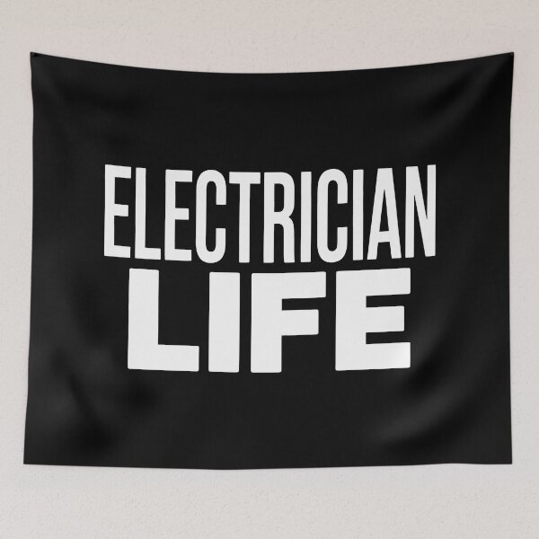Item preview, Ultra Minimal Electrician Life Text designed and sold by SplashTastic.