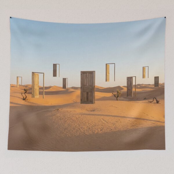 Item preview, Desert with Floating Doors designed and sold by Nice Vibes Prints.