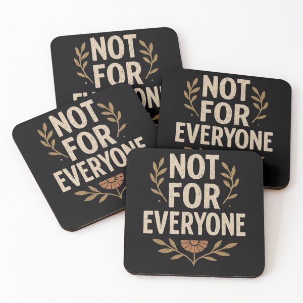 Item preview, Not For Everyone Botanical Typography With Quiet Confidence designed and sold by ViursArtsStore.