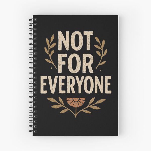Item preview, Not For Everyone Botanical Typography With Quiet Confidence designed and sold by ViursArtsStore.