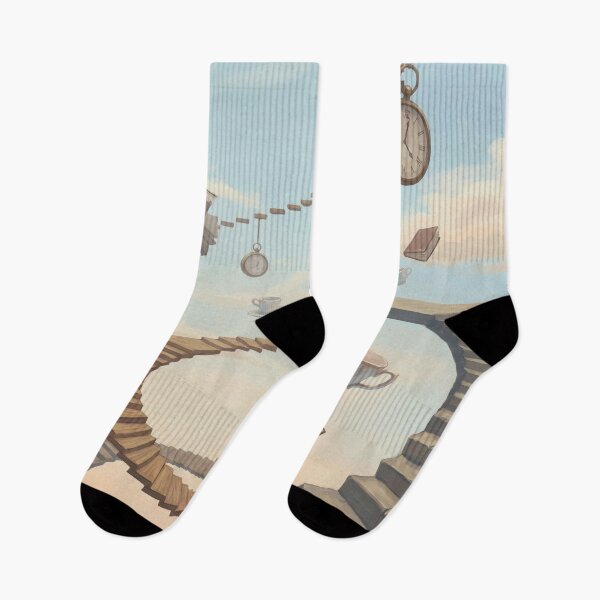 Item preview, Surreal Stairs Landscape designed and sold by Nice Vibes Prints.