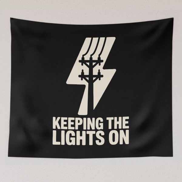 Item preview, Bold Keeping The Lights On Lineman Design designed and sold by SplashTastic.