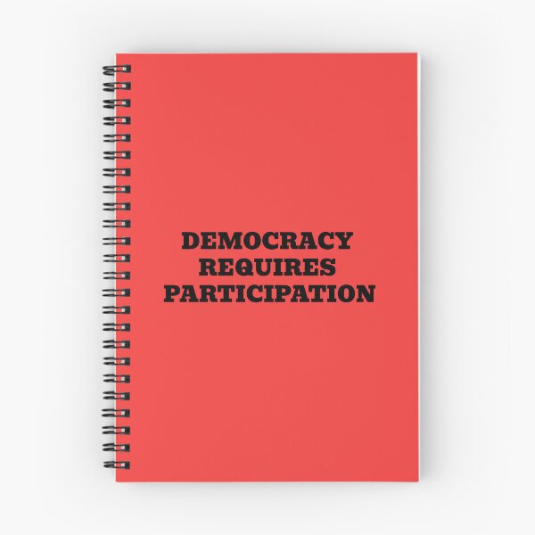 Item preview, Democracy Requires Participation – Civic Duty Text Design designed and sold by WakeNBake-Tees.