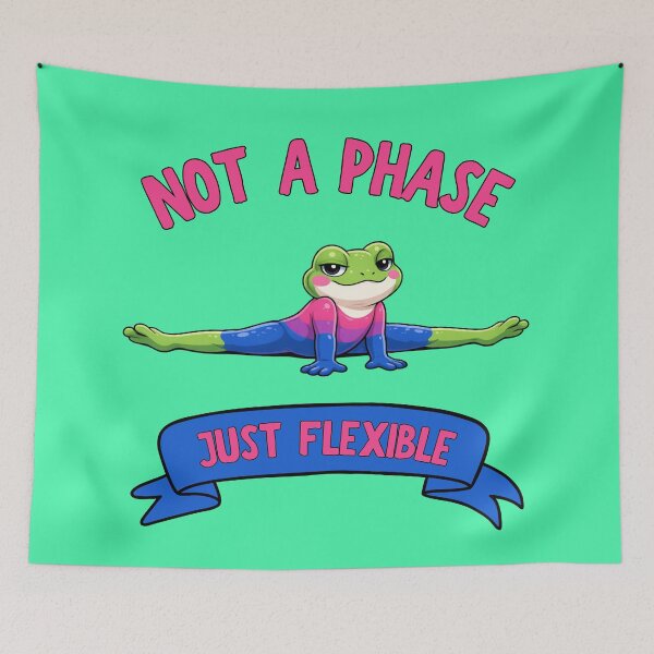 Item preview, Not A Phase, Just Flexible For Proud Bi People In Green designed and sold by Rainbow-Nation.