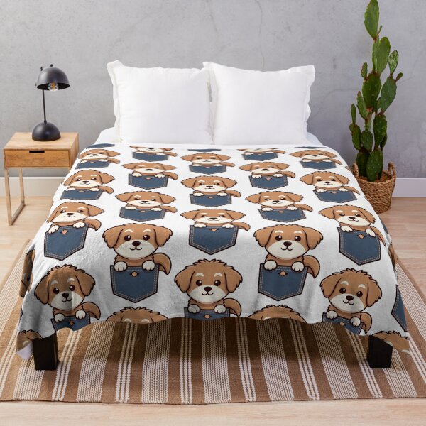 Artikelvorschau, Kawaii Golden Retriever Welpe in der Tasche entworfen und verkauft von dreephic22.