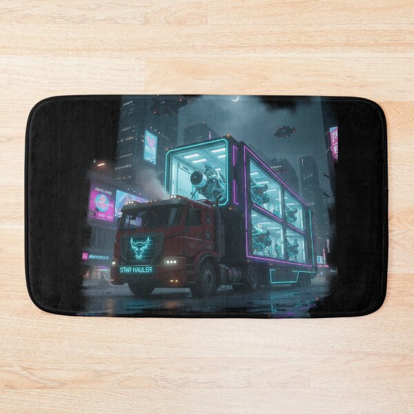 Item preview, Cyberpunk Star Hauler - Futuristic Deep Space Cargo Rig designed and sold by BounoWorld.