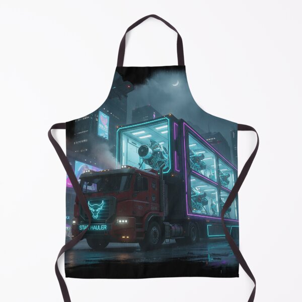 Item preview, Cyberpunk Star Hauler - Futuristic Deep Space Cargo Rig designed and sold by BounoWorld.