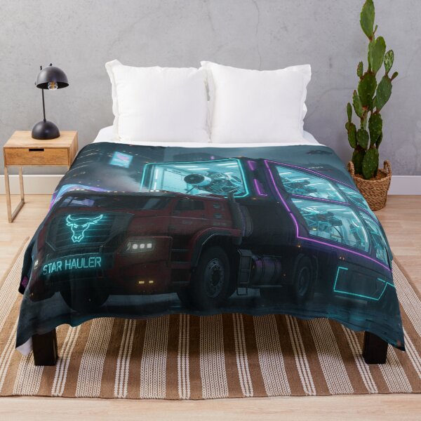 Item preview, Cyberpunk Star Hauler - Futuristic Deep Space Cargo Rig designed and sold by BounoWorld.