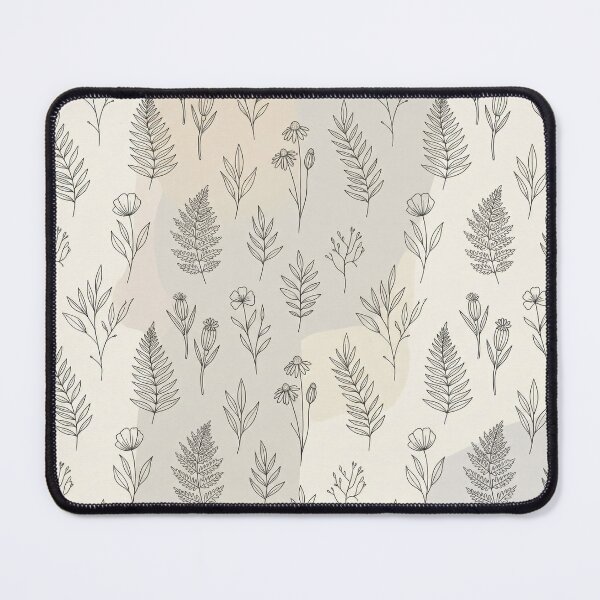 Item preview, Minimal Botanical Line Pattern designed and sold by Nice Vibes Prints.