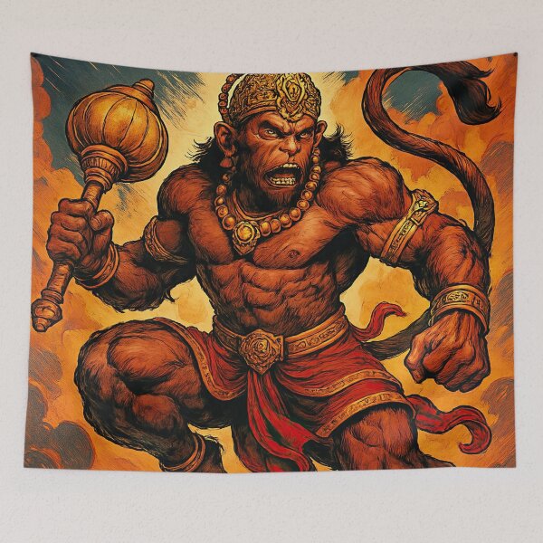 Item preview, Hanuman, Hindu Monkey-God | Comics stylCartoone -  designed and sold by ComicsFactory.