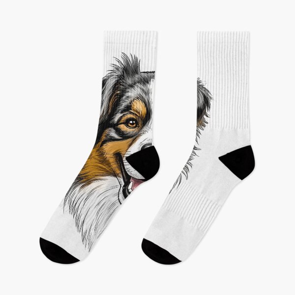 Item preview, Drawing of Australian Shepherd designed and sold by Mike-YG.