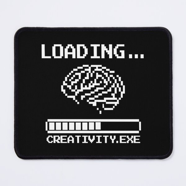 Item preview, Loading Creativity – Pixel Brain Retro Design designed and sold by TomoMadeIt.