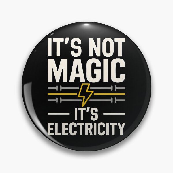 Item preview, It Is Not Magic It Is Electricity Typography designed and sold by SplashTastic.