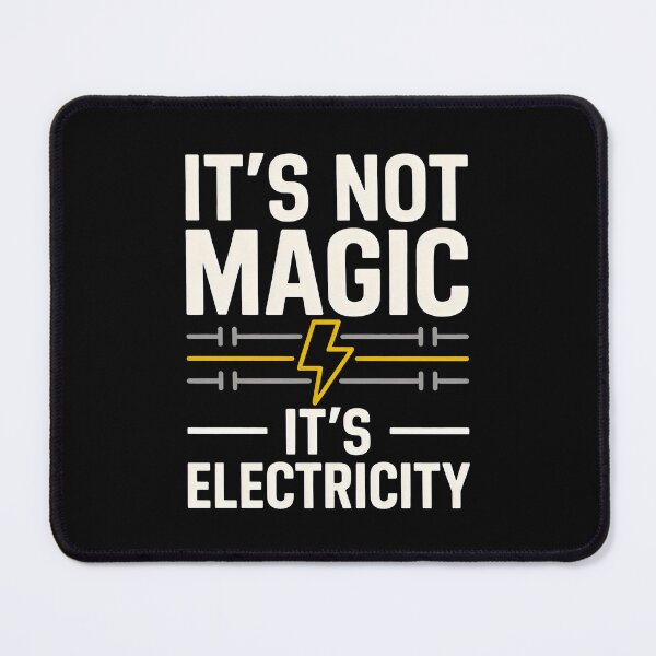 Item preview, It Is Not Magic It Is Electricity Typography designed and sold by SplashTastic.
