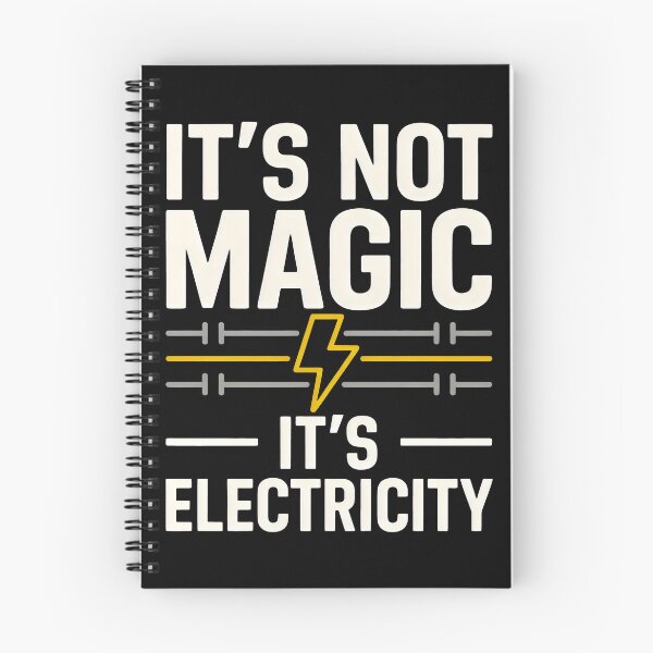 Item preview, It Is Not Magic It Is Electricity Typography designed and sold by SplashTastic.