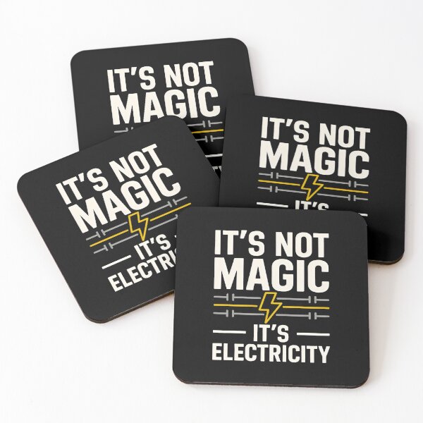 Item preview, It Is Not Magic It Is Electricity Typography designed and sold by SplashTastic.