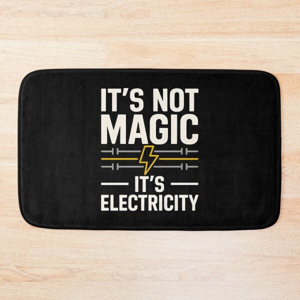 Item preview, It Is Not Magic It Is Electricity Typography designed and sold by SplashTastic.