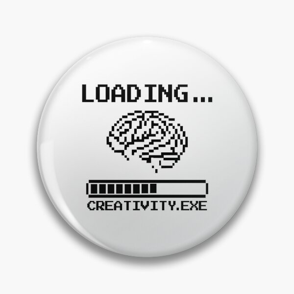 Item preview, Creatividad al alcance de todos – Diseño retro de Pixel Brain designed and sold by TomoMadeIt.