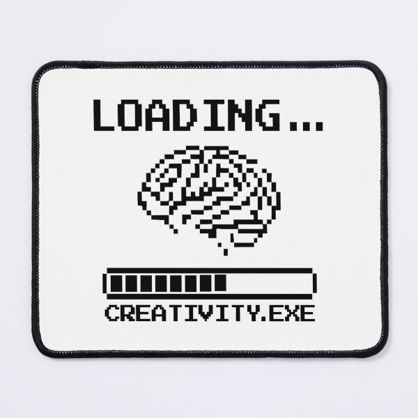 Item preview, Loading Creativity – Pixel Brain Retro Design designed and sold by TomoMadeIt.