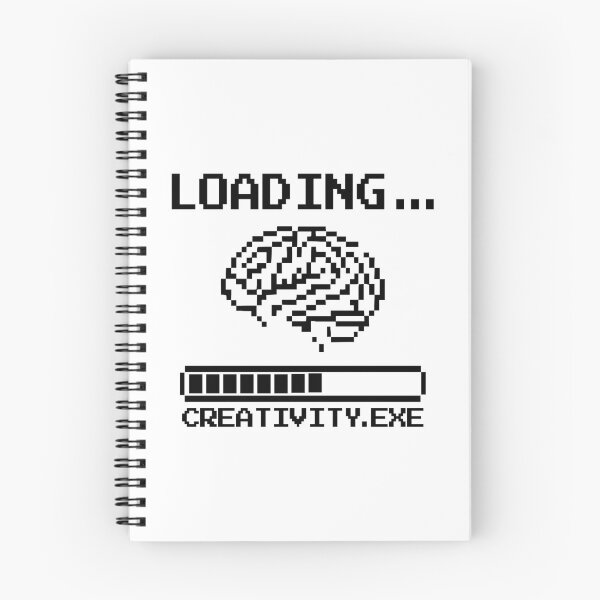 Item preview, Loading Creativity – Pixel Brain Retro Design designed and sold by TomoMadeIt.