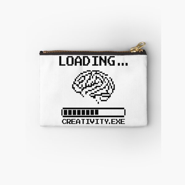 Item preview, Loading Creativity – Pixel Brain Retro Design designed and sold by TomoMadeIt.