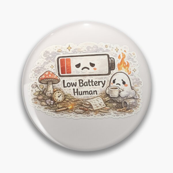 Item preview, Low Battery Human designed and sold by DesignShopAD.